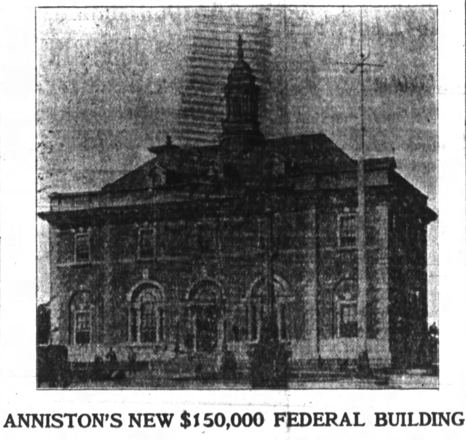 Plans for Anniston federal courthouse, 1903